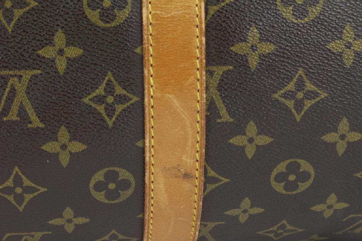 Louis Vuitton Monogram Keepall Bandouliere 55 Duffle Bag with Strap 921lv77 For Sale 1