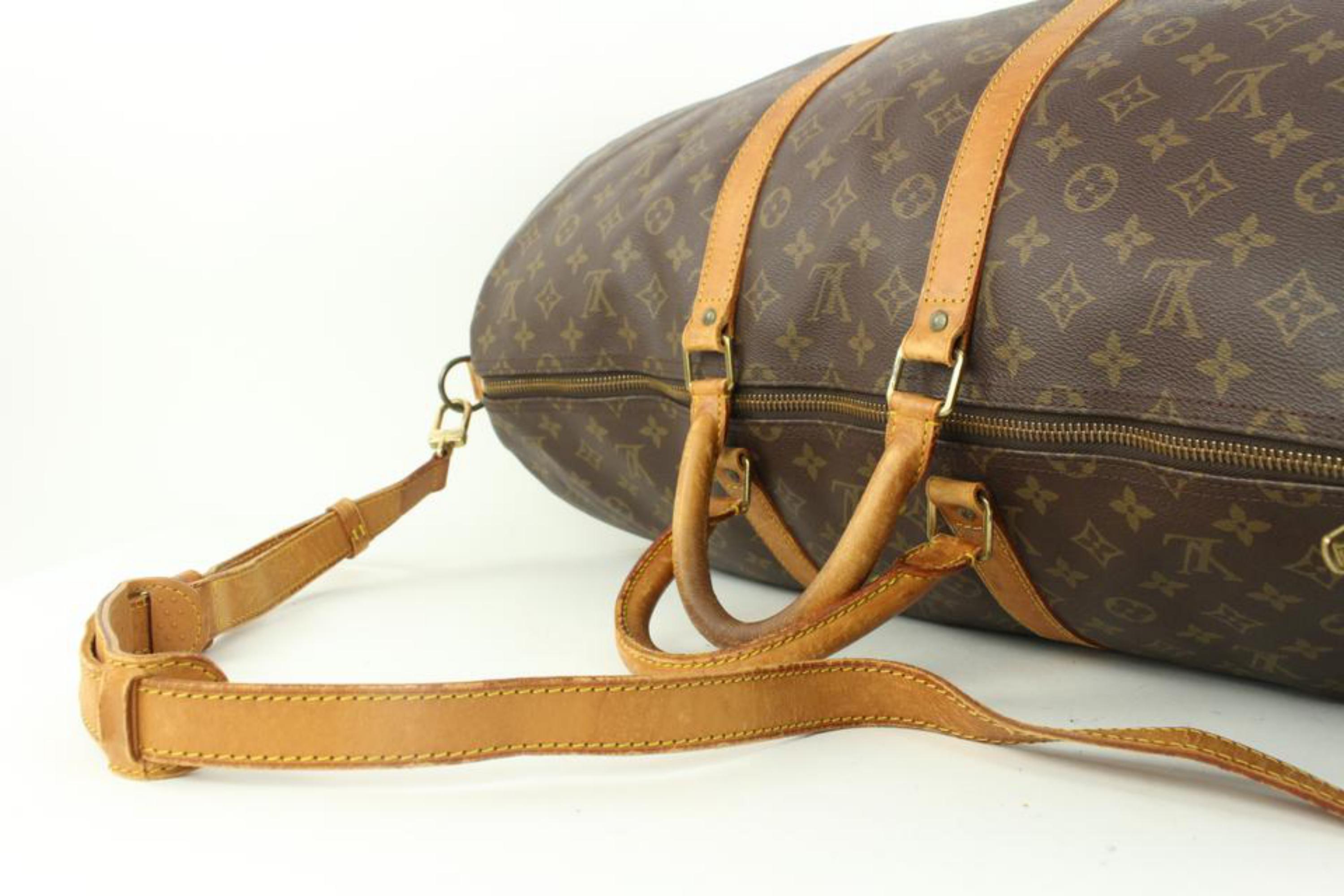 Louis Vuitton Monogram Keepall Bandouliere 55 Duffle with Strap 14lv17 4
