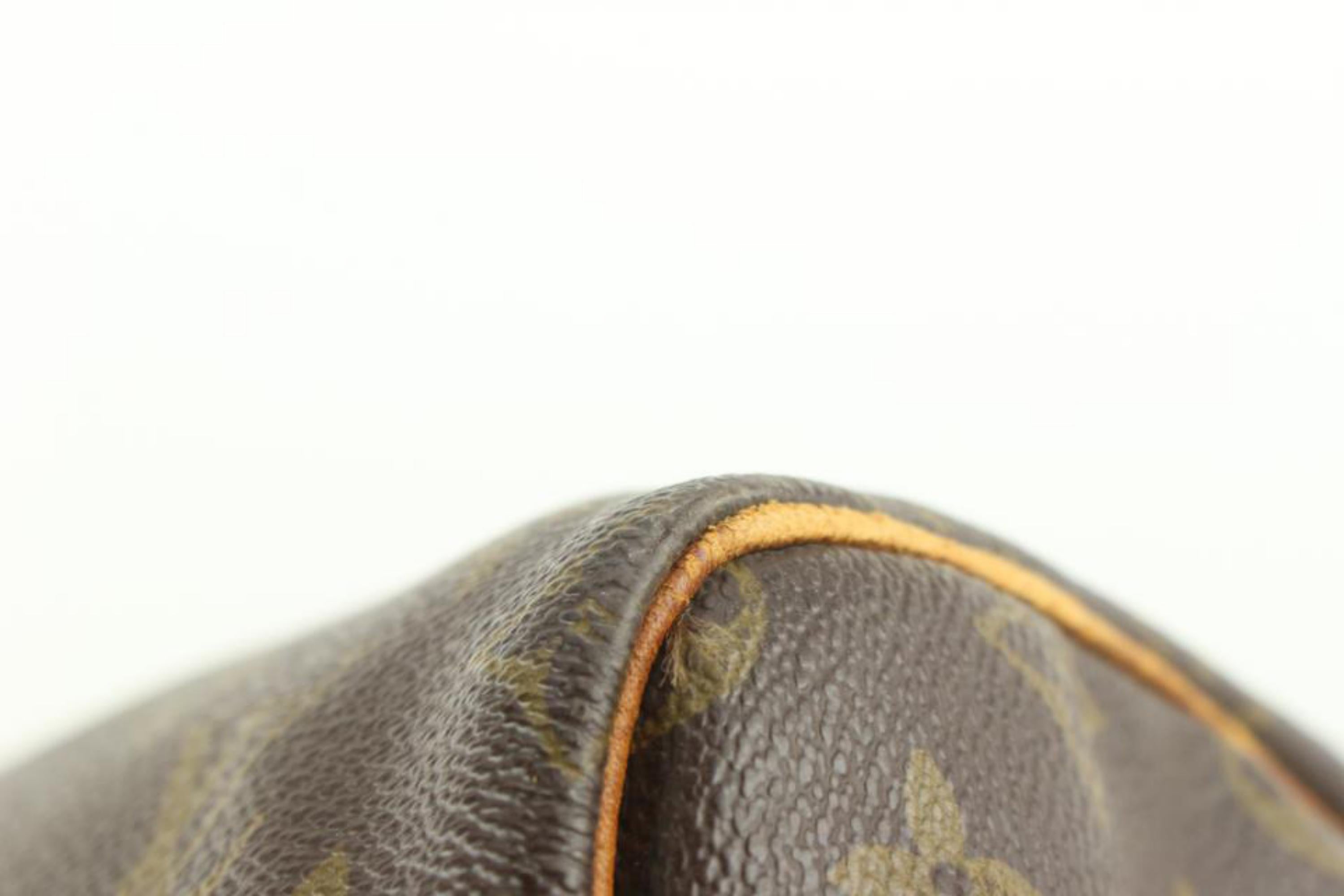 Brown Louis Vuitton Monogram Keepall Bandouliere 55 Duffle with Strap 14lv17