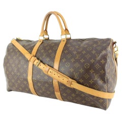 Louis Vuitton Monogram Keepall Bandouliere 55 Duffle with Strap 22lz510s