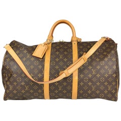 Louis Vuitton Monogram Keepall Bandoulière 55 Weekend Bag