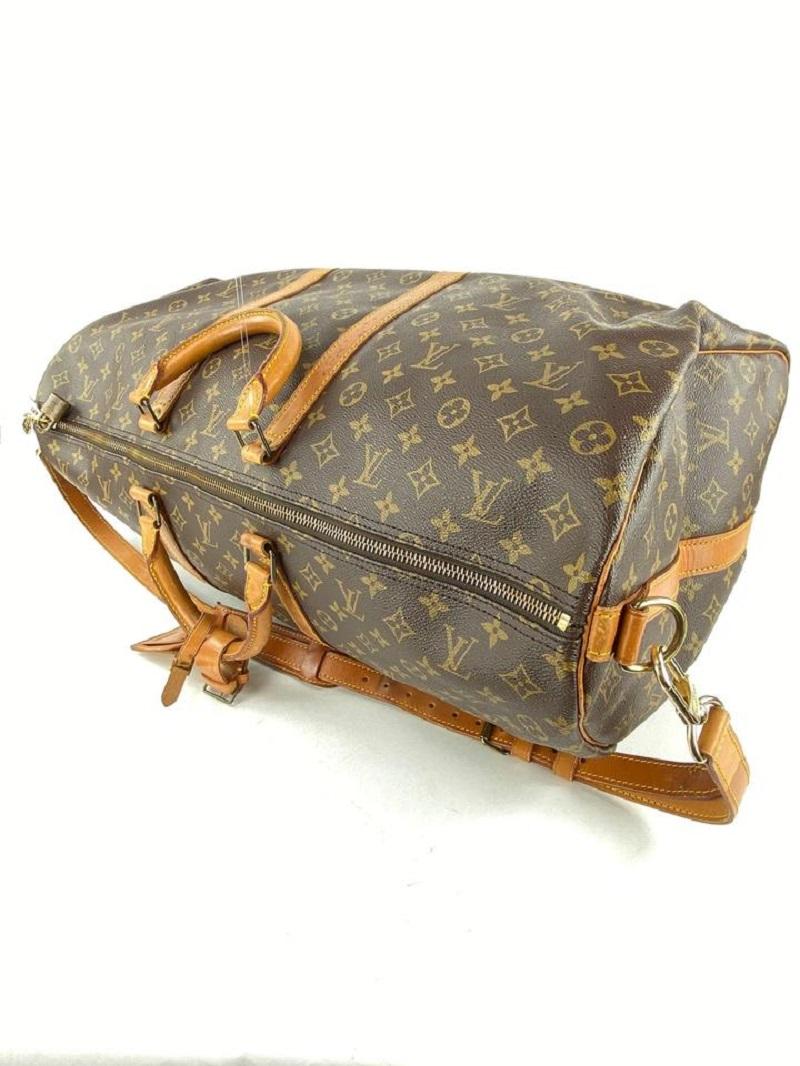 Louis Vuitton Monogram Keepall Bandouliere 60 Duffle Bag with Strap 3LVL1127 1