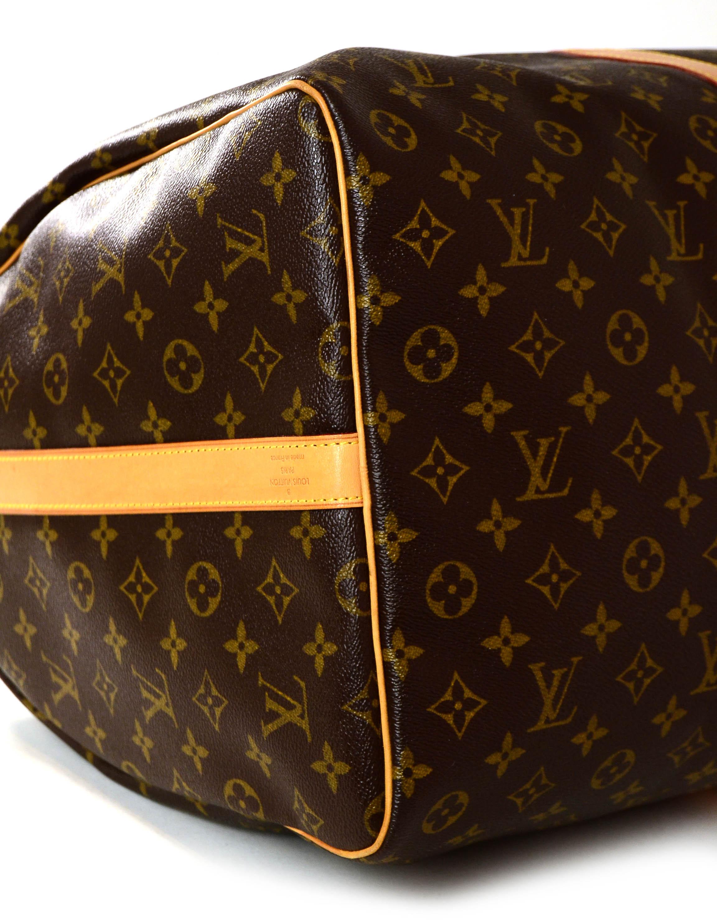 Louis Vuitton Monogram Keepall Bandouliere 60 Duffle Travel Bag rt. $2, 010 In Excellent Condition In New York, NY