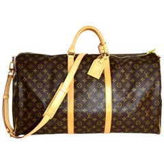 Louis Vuitton Monogram Keepall Bandouliere 60 Duffle Travel Bag rt. $2, 010