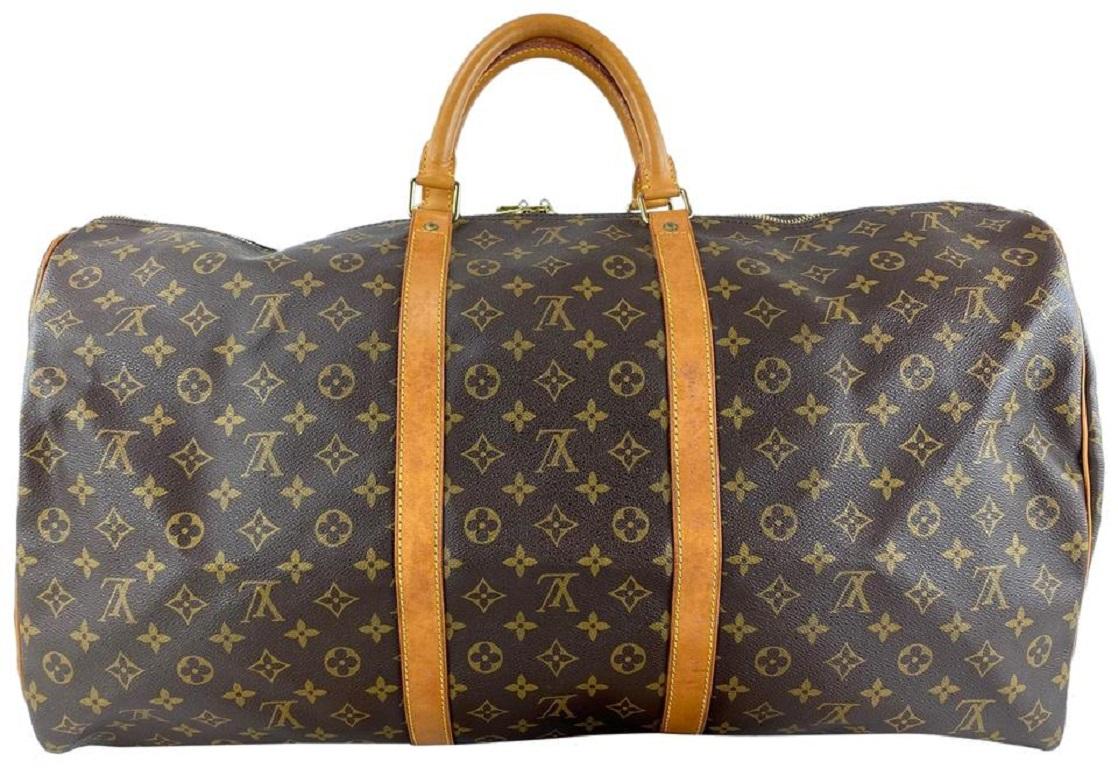 Louis Vuitton Monogram Keepall Bandouliere 60 Duffle with Strap 3LV927 2
