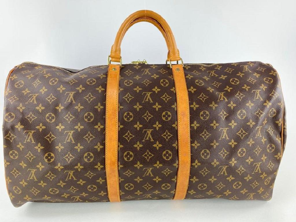Louis Vuitton Monogram Keepall Bandouliere 60 Duffle with Strap 3LV927 3