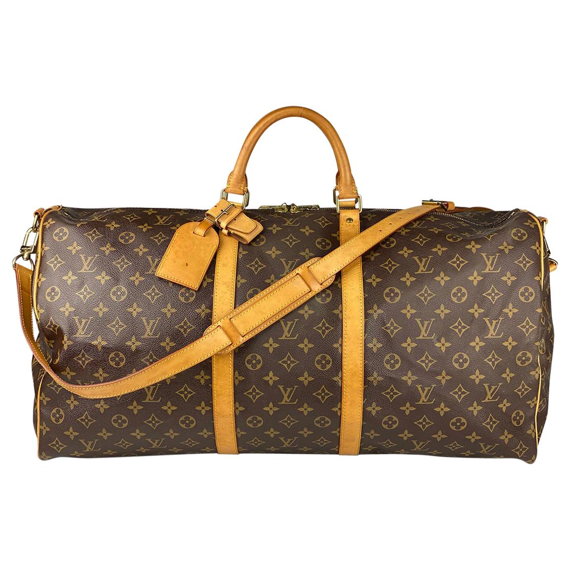 Louis Vuitton Monogram Keepall Bandoulière 60 For Sale