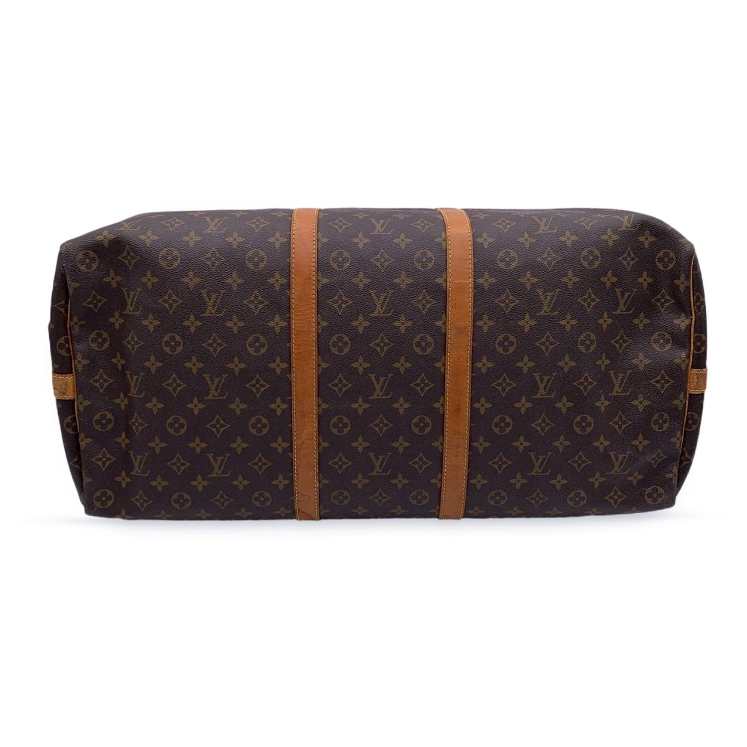 Louis Vuitton Monogram Keepall Bandouliere 60 Travel Bag M41412 In Good Condition For Sale In Rome, Rome