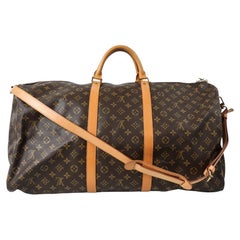 Vintage LOUIS VUITTON MONOGRAM KEEPALL BANDOULIERE 60 With strap 