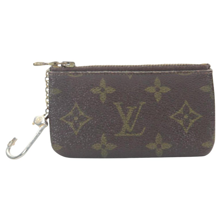 Louis Vuitton Monogram Key Pouch Keychain Pochette Cles 12lv1103 at 1stDibs