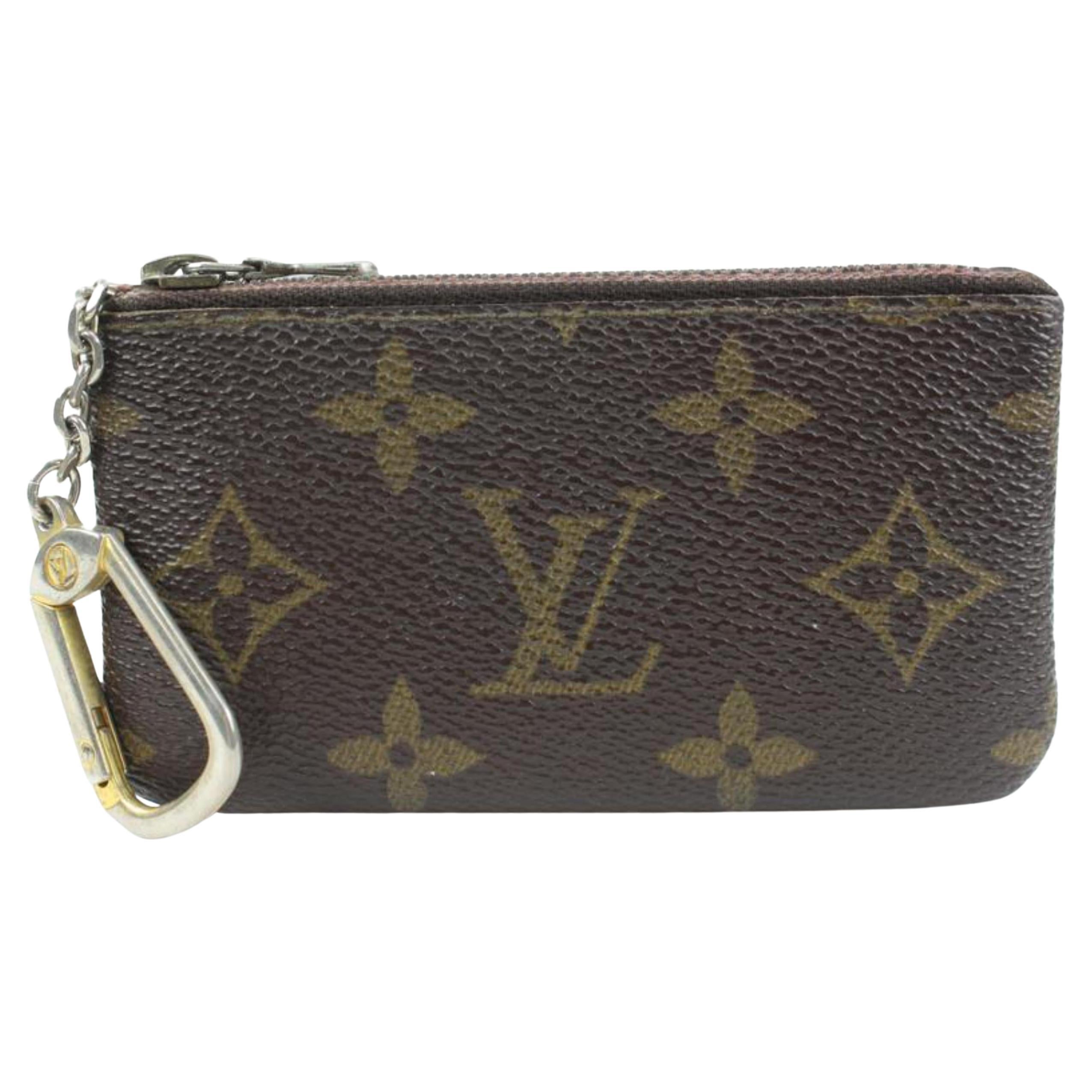 Louis Vuitton Monogram Key Pouch Pochette Cles 71lv32s For Sale