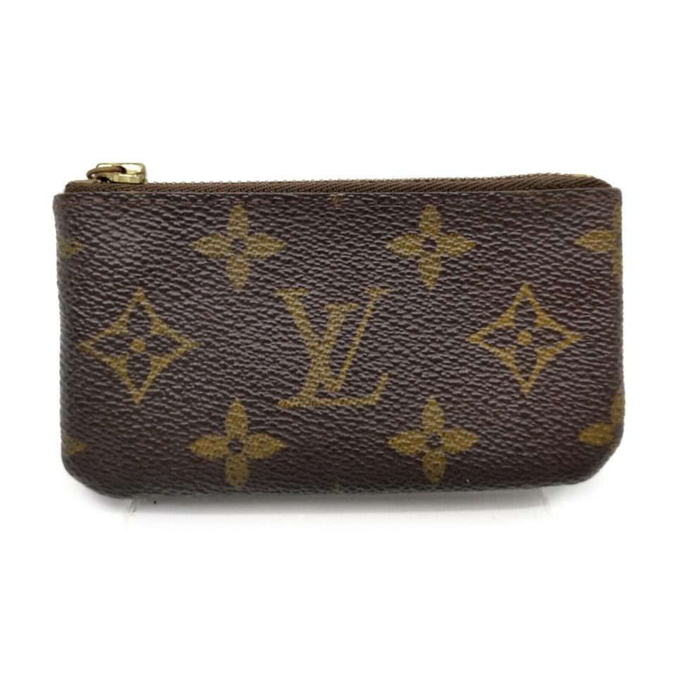Black Louis Vuitton Monogram Key Pouch Pochette Cles 863486