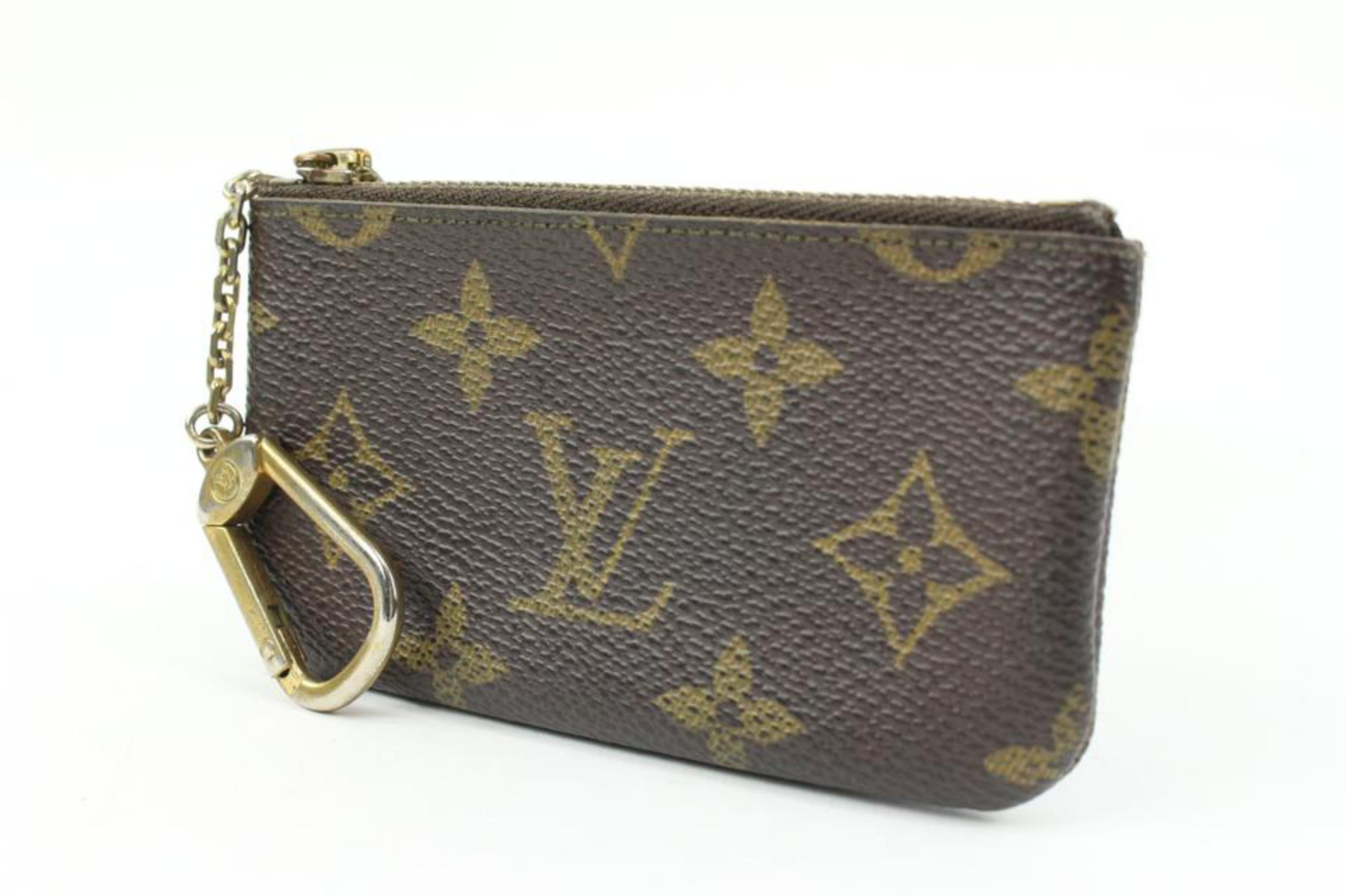 Louis Vuitton Monogram Key Pouch Pochette Cles 94lv228s For Sale 4