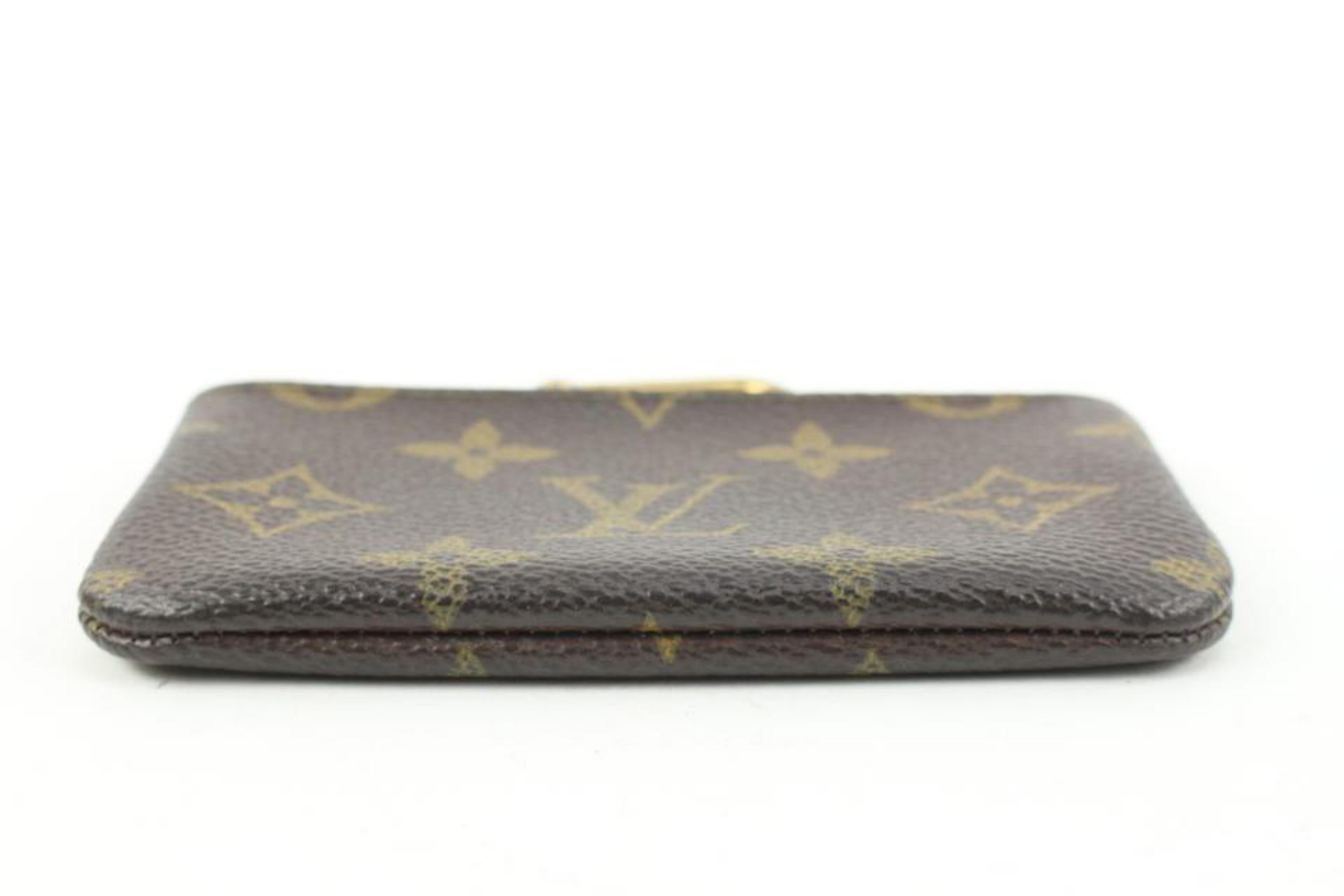 Black Louis Vuitton Monogram Key Pouch Pochette Cles 94lv228s For Sale