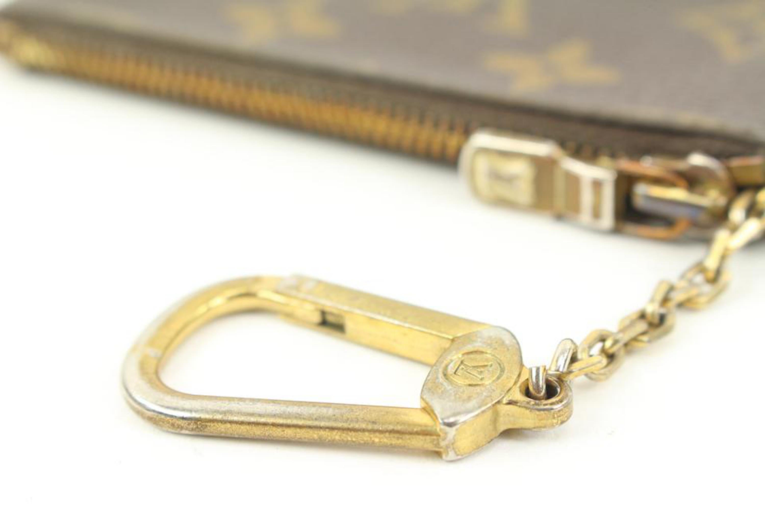 Louis Vuitton Monogram Key Pouch Pochette Cles 94lv228s For Sale 1