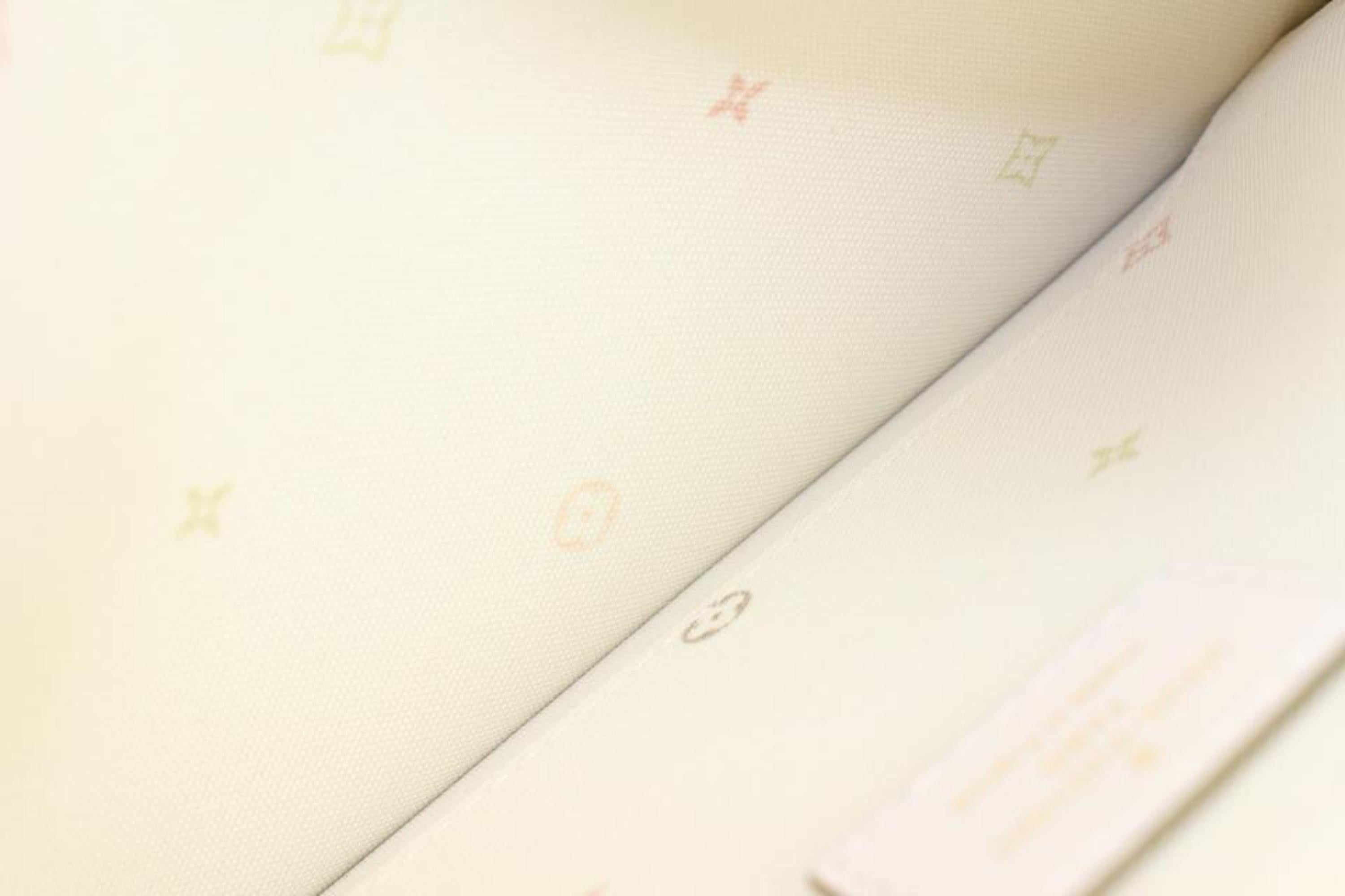 Louis Vuitton Monogram Khaki Sunset Neverfull Pochette MM/GM Wristlet Pouch  For Sale 3