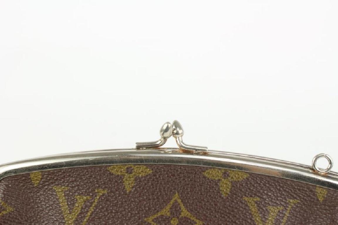 Louis Vuitton Monogram Kisslock Pouch French Twist Coin Purse 1013lv21  2