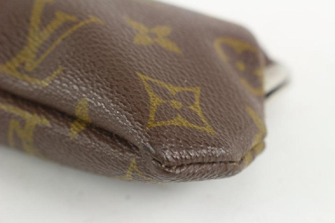 Louis Vuitton Monogram Kisslock Pouch French Twist Coin Purse 1013lv21 3