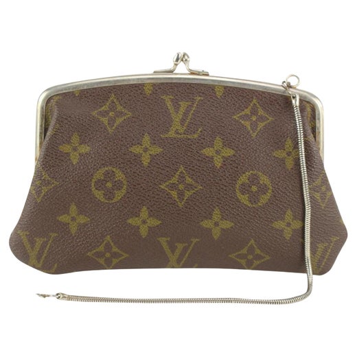 Louis Vuitton, Bags, Authentic Louis Vuitton Monogram French Kiss Lock  Twist Wallet On Chain Woc