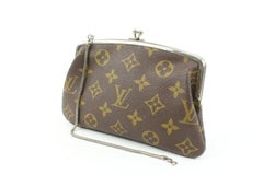 Louis Vuitton Monogram Kisslock Pouch Marais Change Purse 21lv131s
