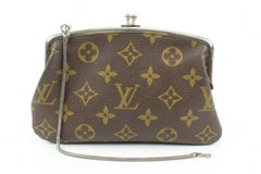 Louis Vuitton Rare Monogram Kisslock Pouch Marais Bucket Change Purse 1LVA113