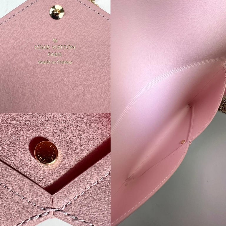 LOUIS VUITTON pink Pochette Kirigami M62457 Clutch back Epi Women used