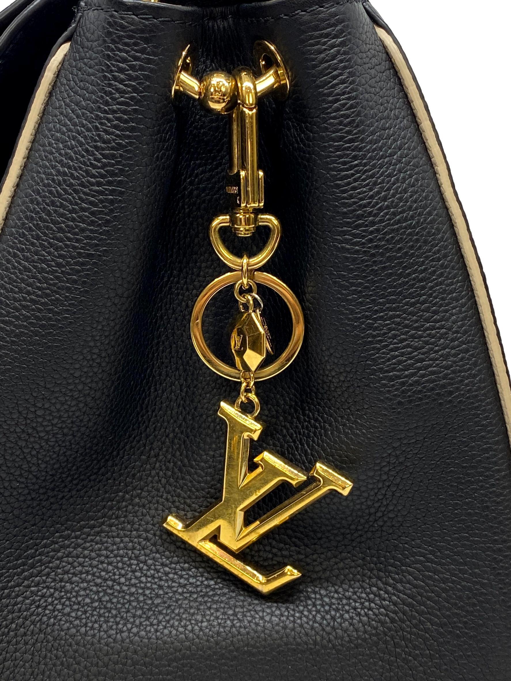 Louis Vuitton Monogram Leather Double V Crossbody Shoulder Bag with Charm 6
