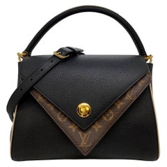 Louis Vuitton Monogram Leather Double V Crossbody Shoulder Bag with Charm