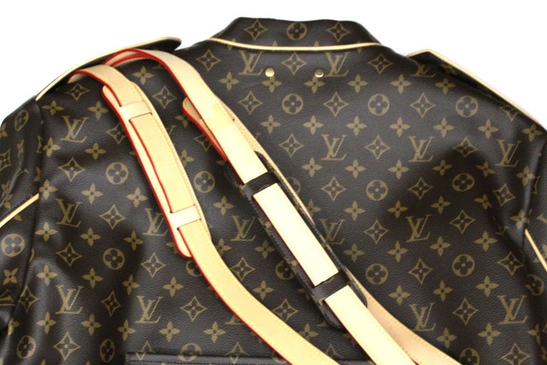 Louis Vuitton Monogram Leather Jacket For Sale at 1stDibs