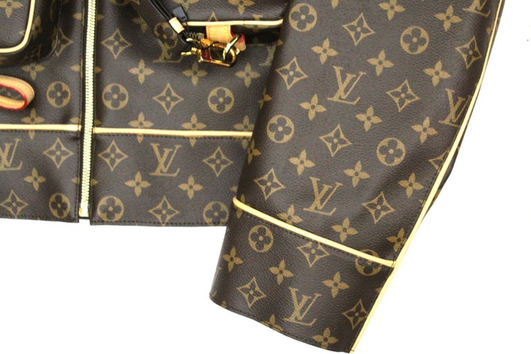 Louis Vuitton Monogram Jacket Black - 5 For Sale on 1stDibs  lv black  monogram jacket, louis vuitton black monogram jacket