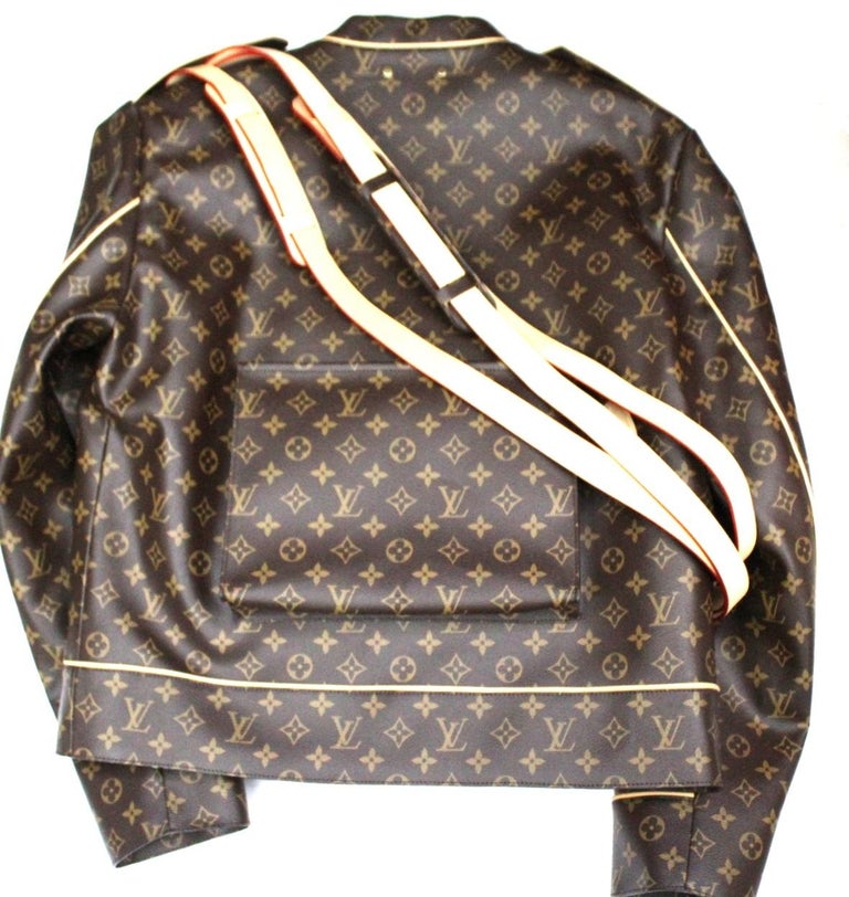 Louis Vuitton Monogram Leather Jacket For Sale at 1stDibs louis