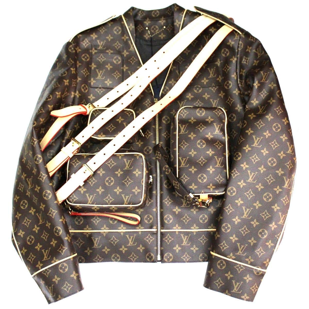 Louis Vuitton Monogram Leather Jacket For Sale at 1stDibs | louis ...