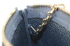 Louis Vuitton Monogram Leather Metallic Navy Nacre Empreinte Key Pouch Cles 34L2