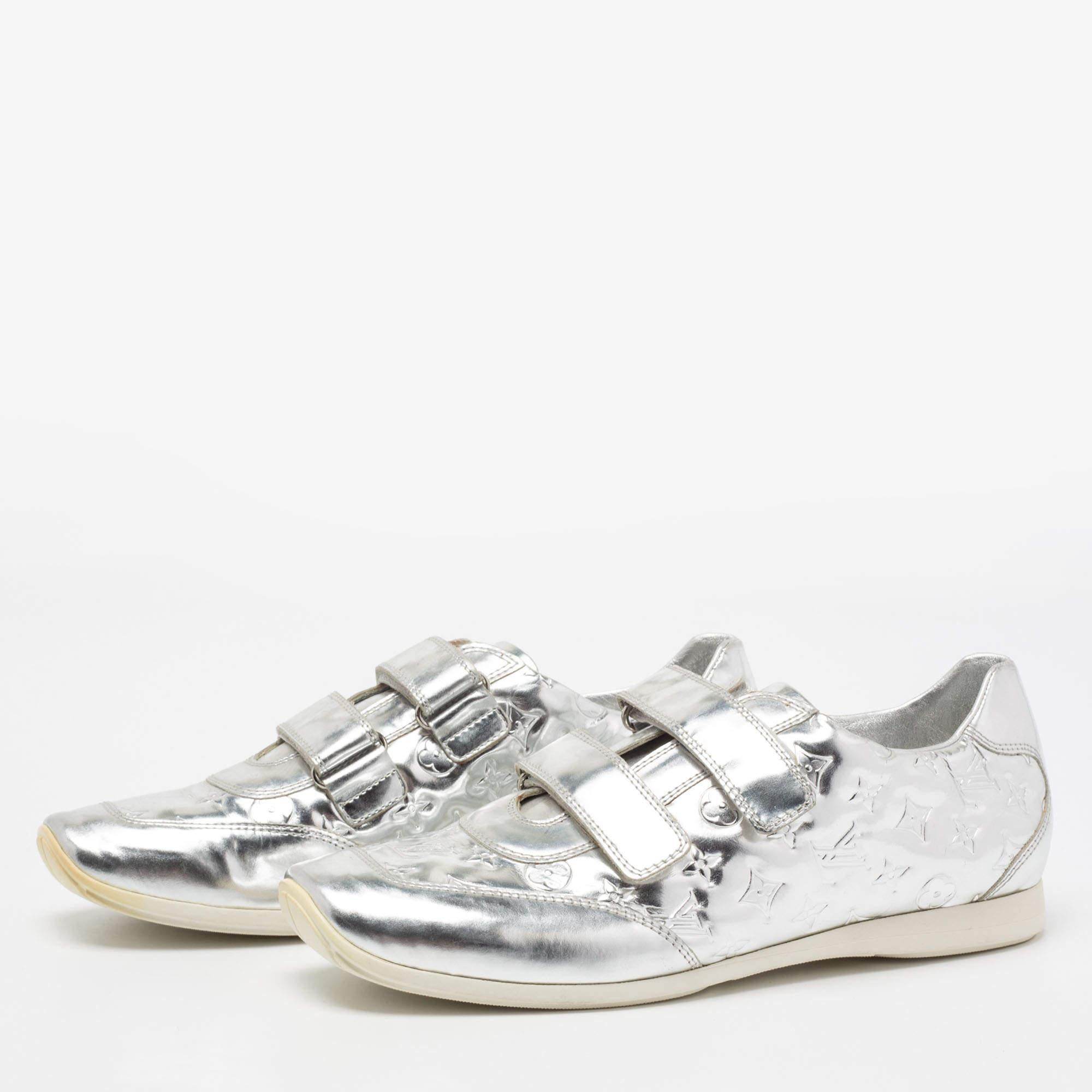 Louis Vuitton Silver Trainers - 8 For Sale on 1stDibs  louis vuitton shoes  silver, louis vuitton silver shoes, louis vuitton silver sneakers