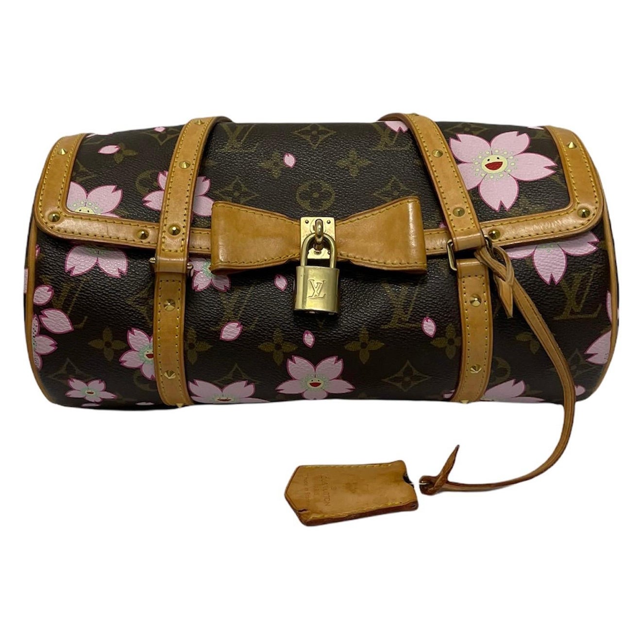 Louis Vuitton - Sac Papillon Murakami en cuir avec monogramme, édition limitée