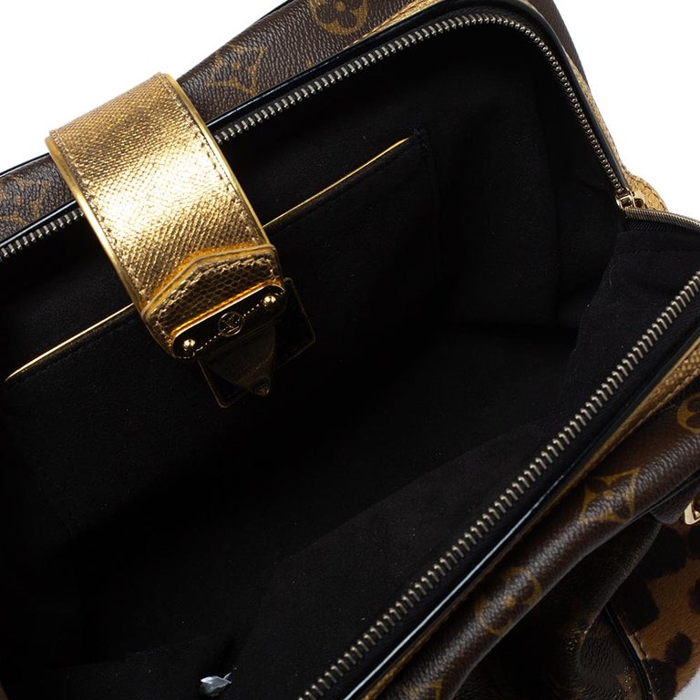Louis Vuitton Monogram Leopard Limited Edition Adele Bag For Sale 3