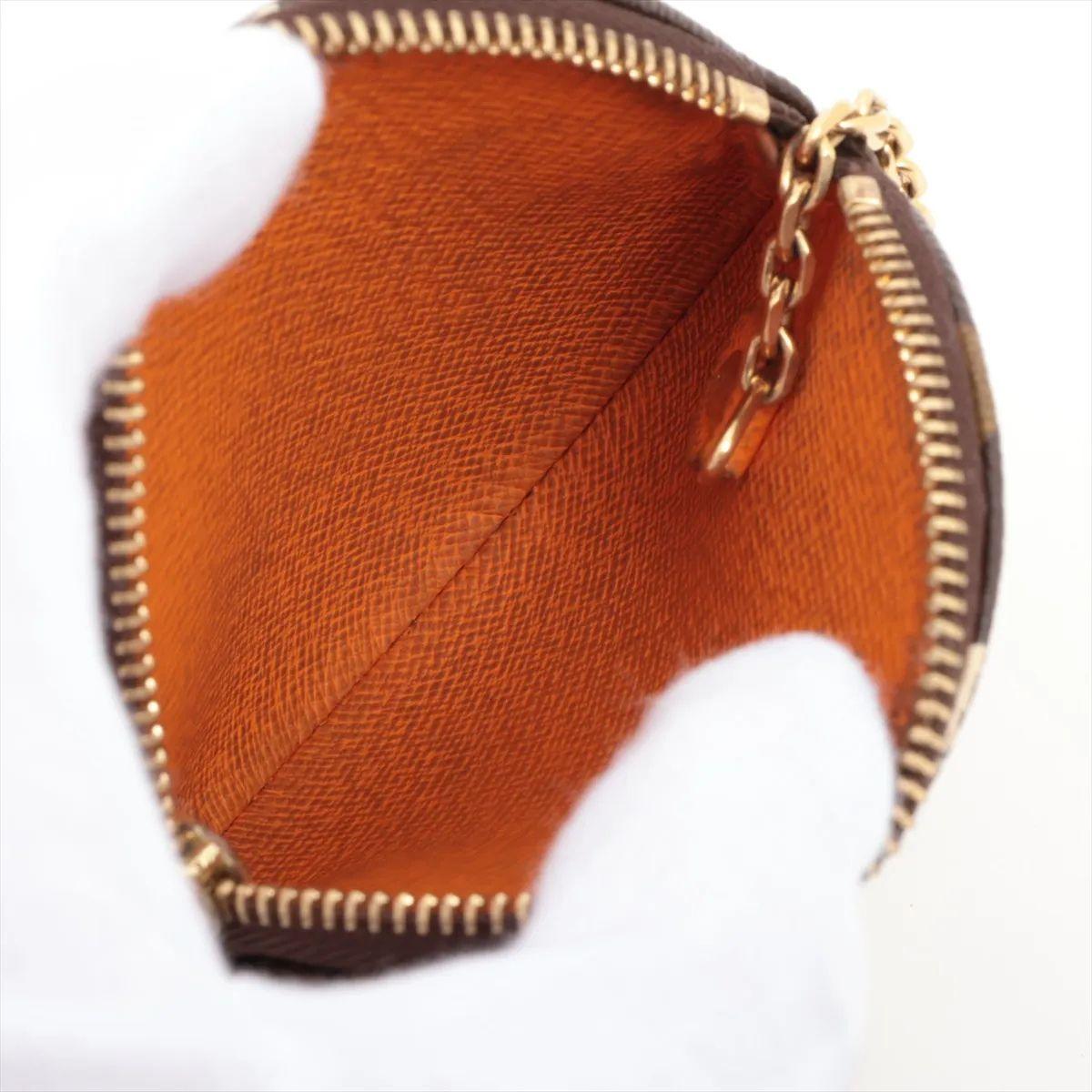Women's Louis Vuitton Monogram Limited Edition Groom Round Coin Purse Orange