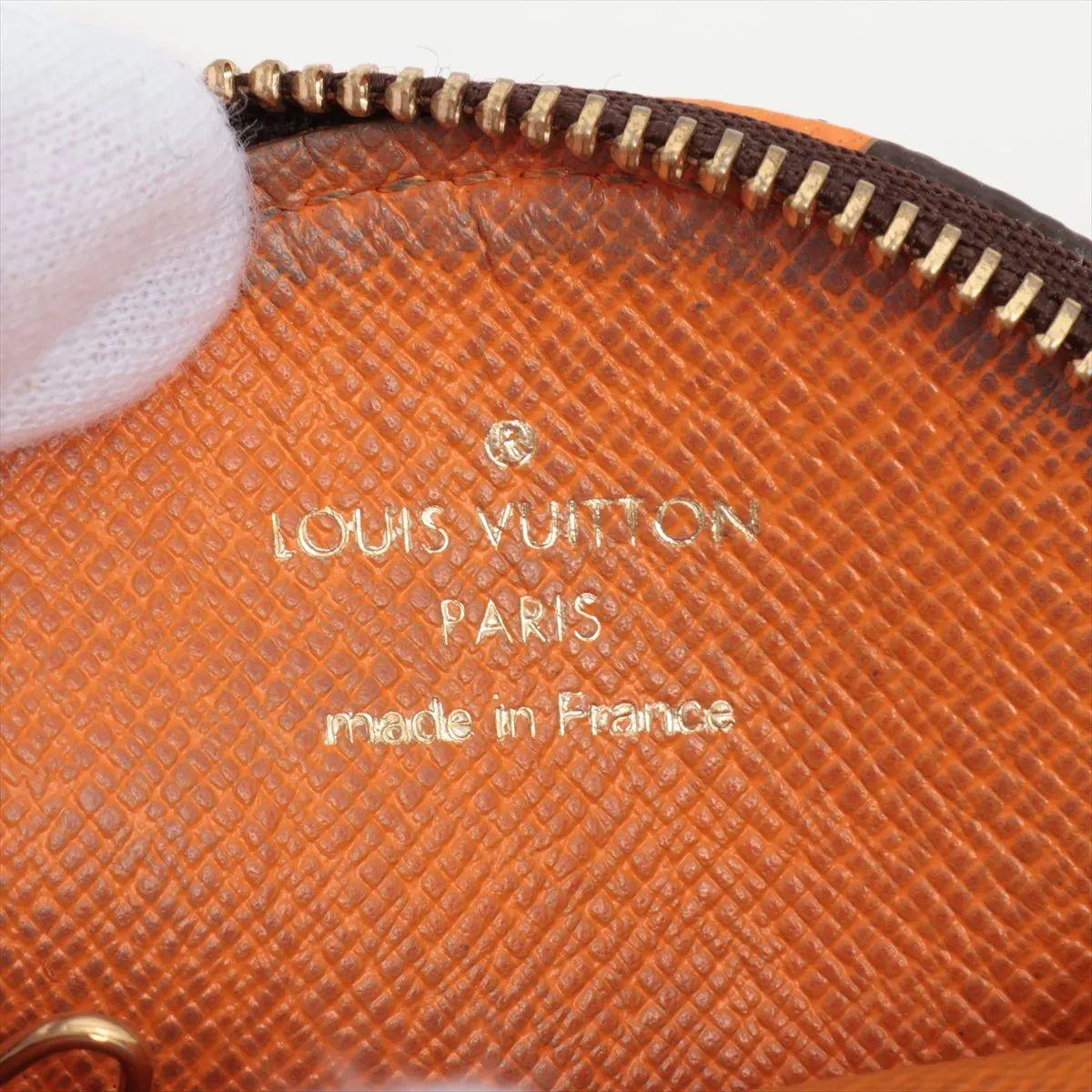 Louis Vuitton Monogram Limited Edition Groom Round Coin Purse Orange 1