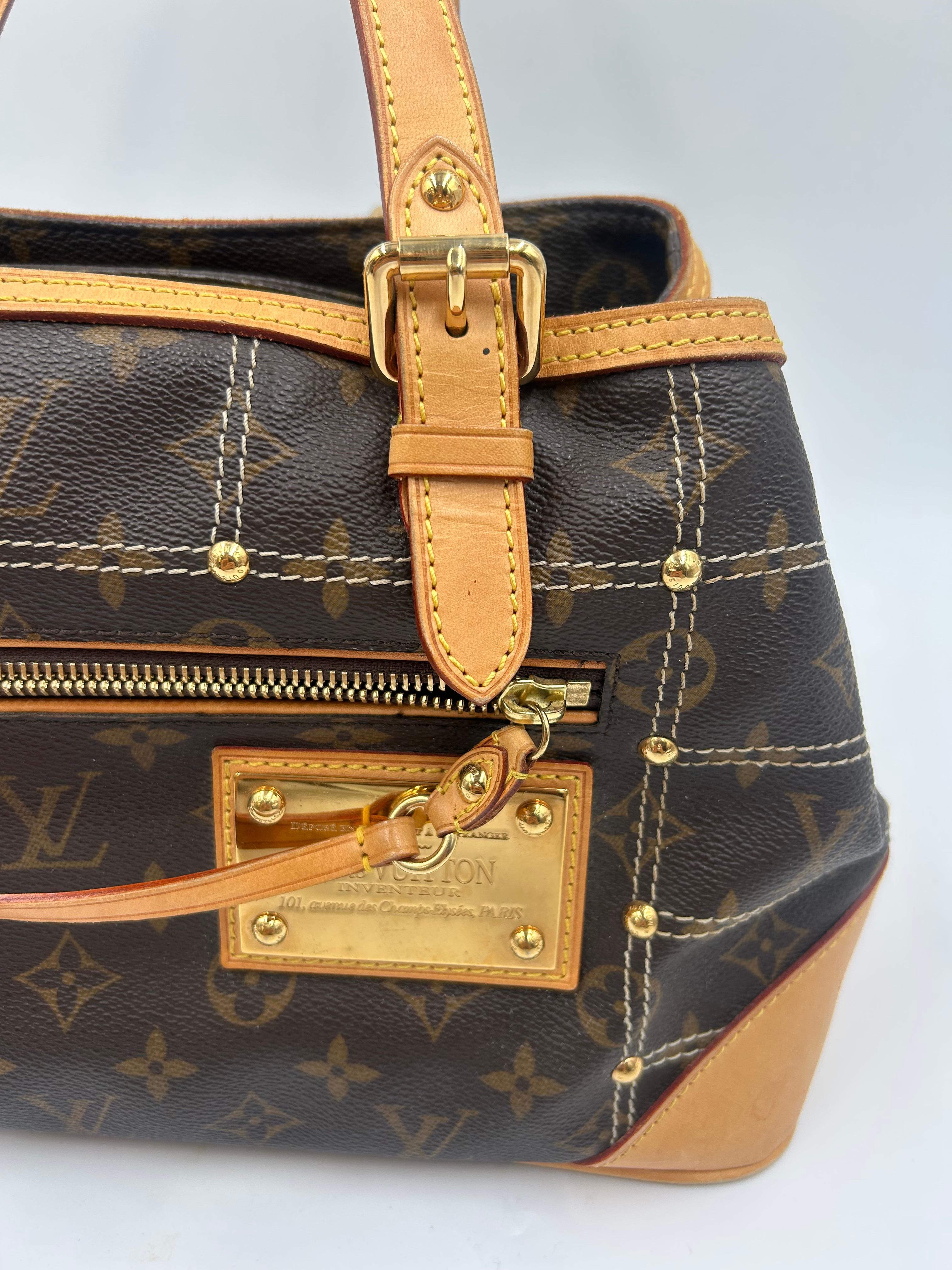 Louis Vuitton Monogram Limited Edition Riveting Bag 2007 en vente 6