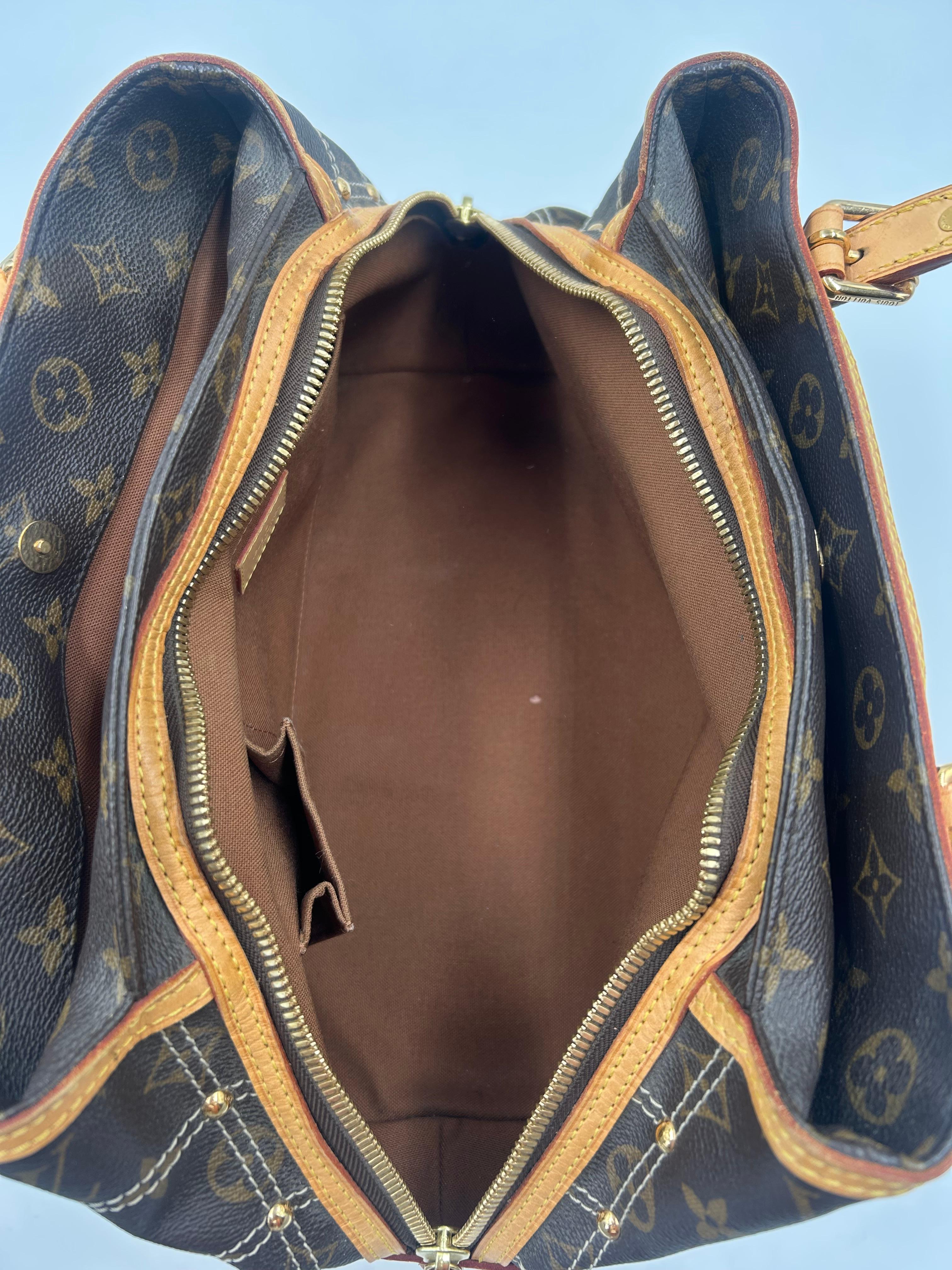 Louis Vuitton Monogram Limited Edition Riveting Bag 2007 en vente 13