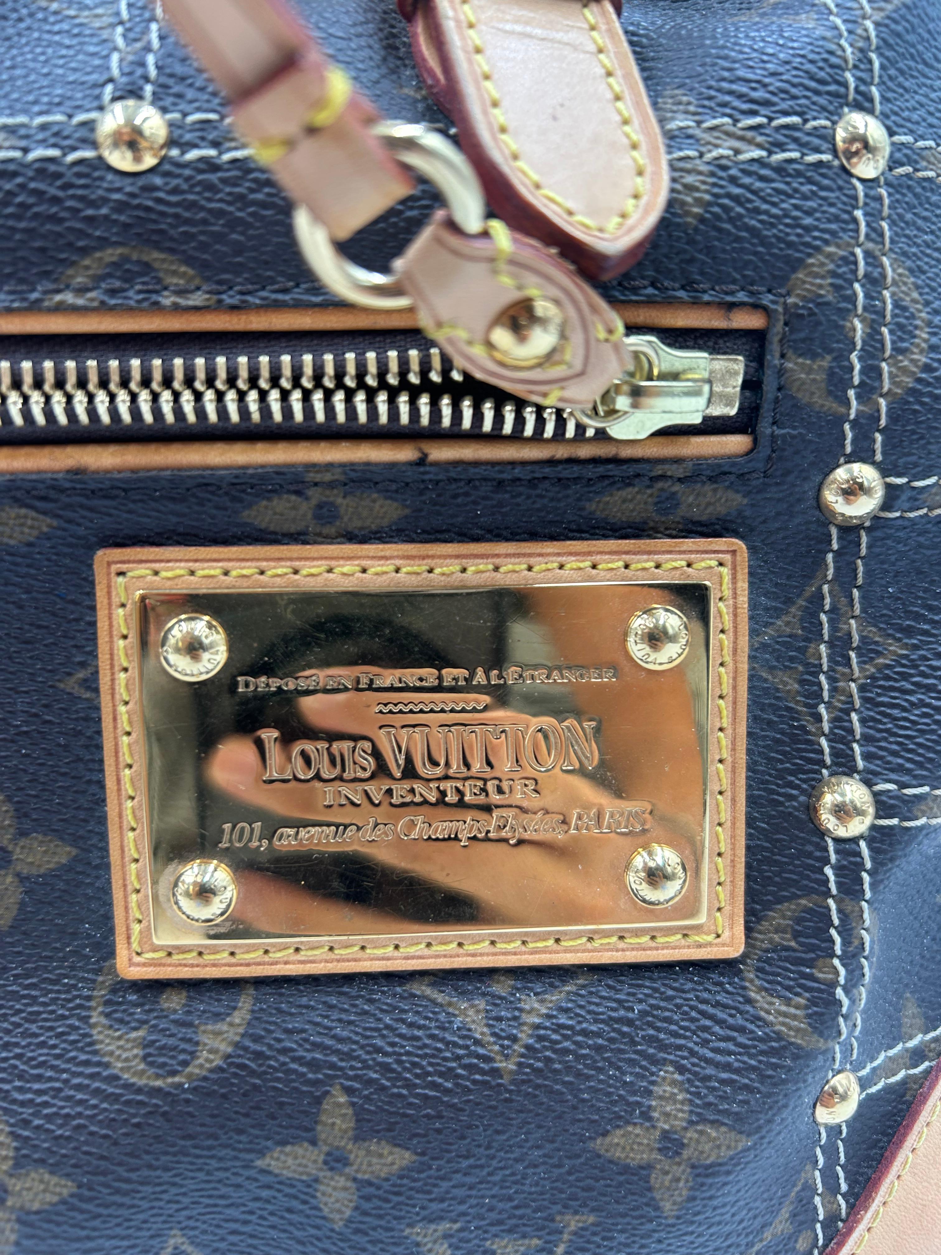 Noir Louis Vuitton Monogram Limited Edition Riveting Bag 2007 en vente