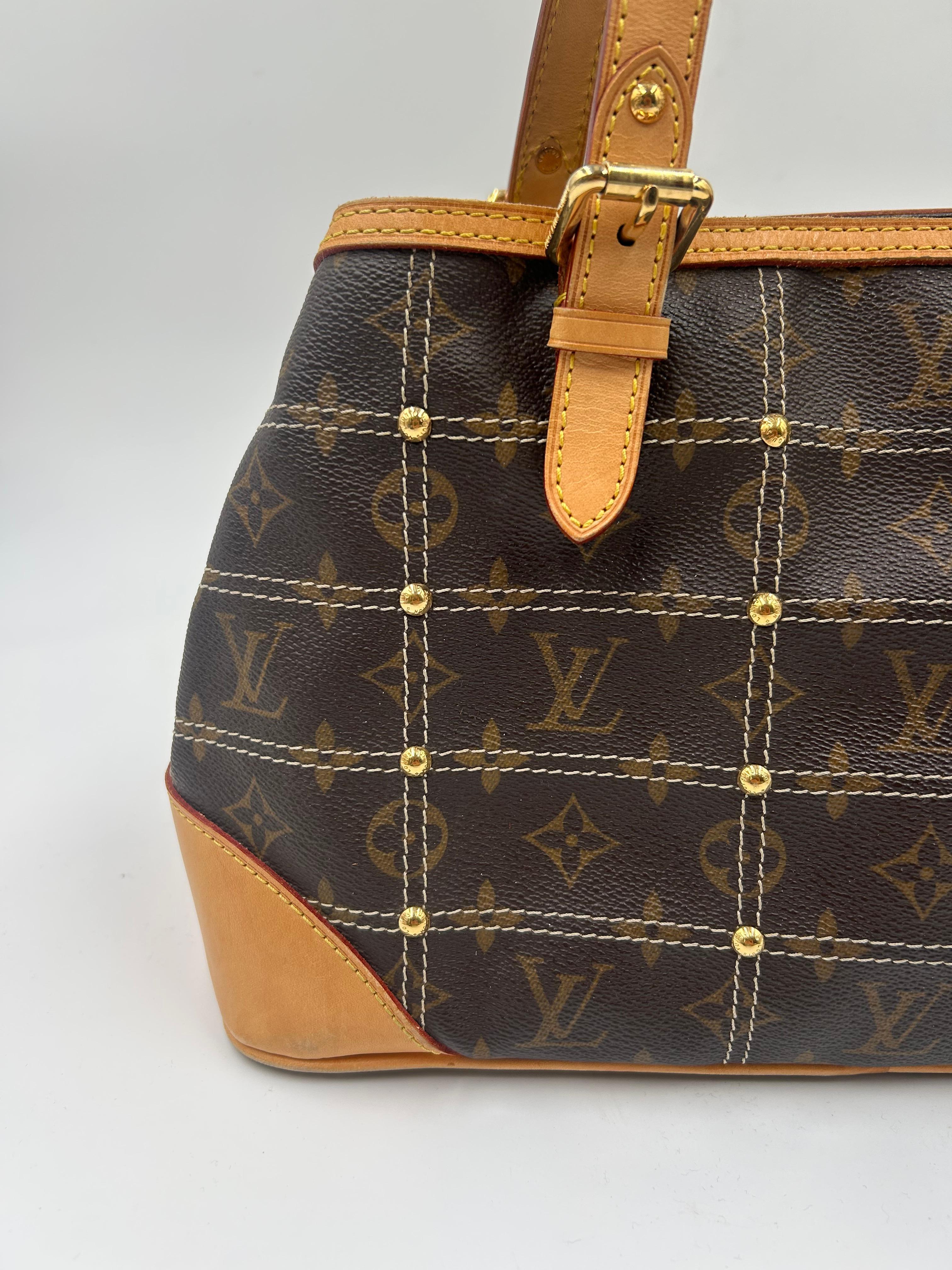 Louis Vuitton Monogram Limited Edition Riveting Bag 2007 Unisexe en vente
