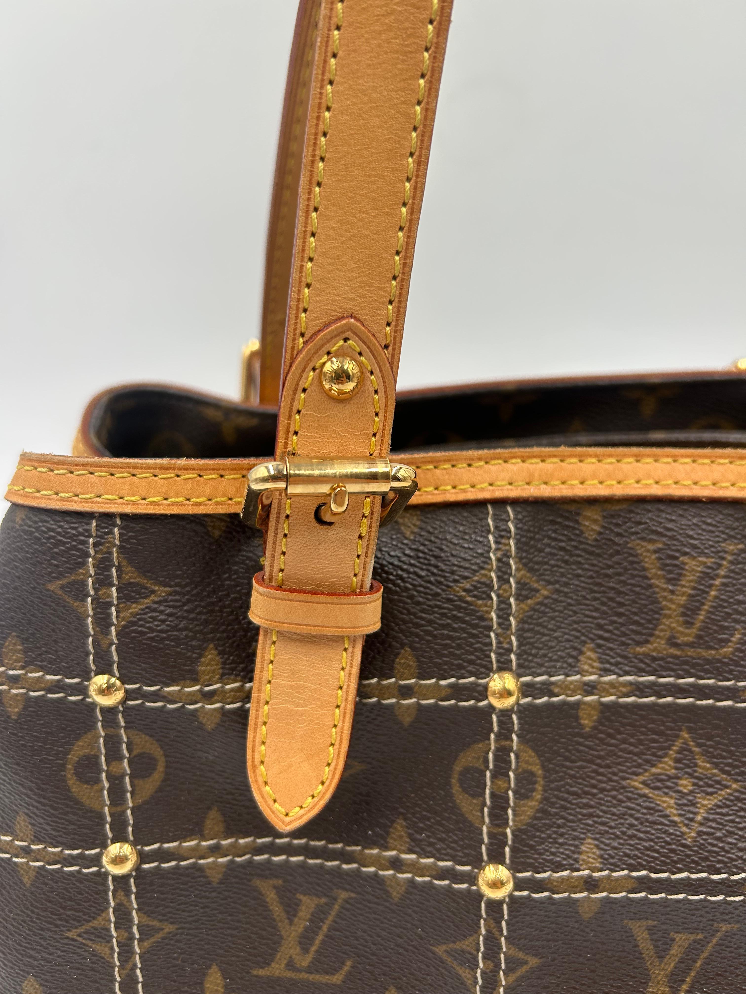 Louis Vuitton Monogram Limited Edition Riveting Bag 2007 en vente 3