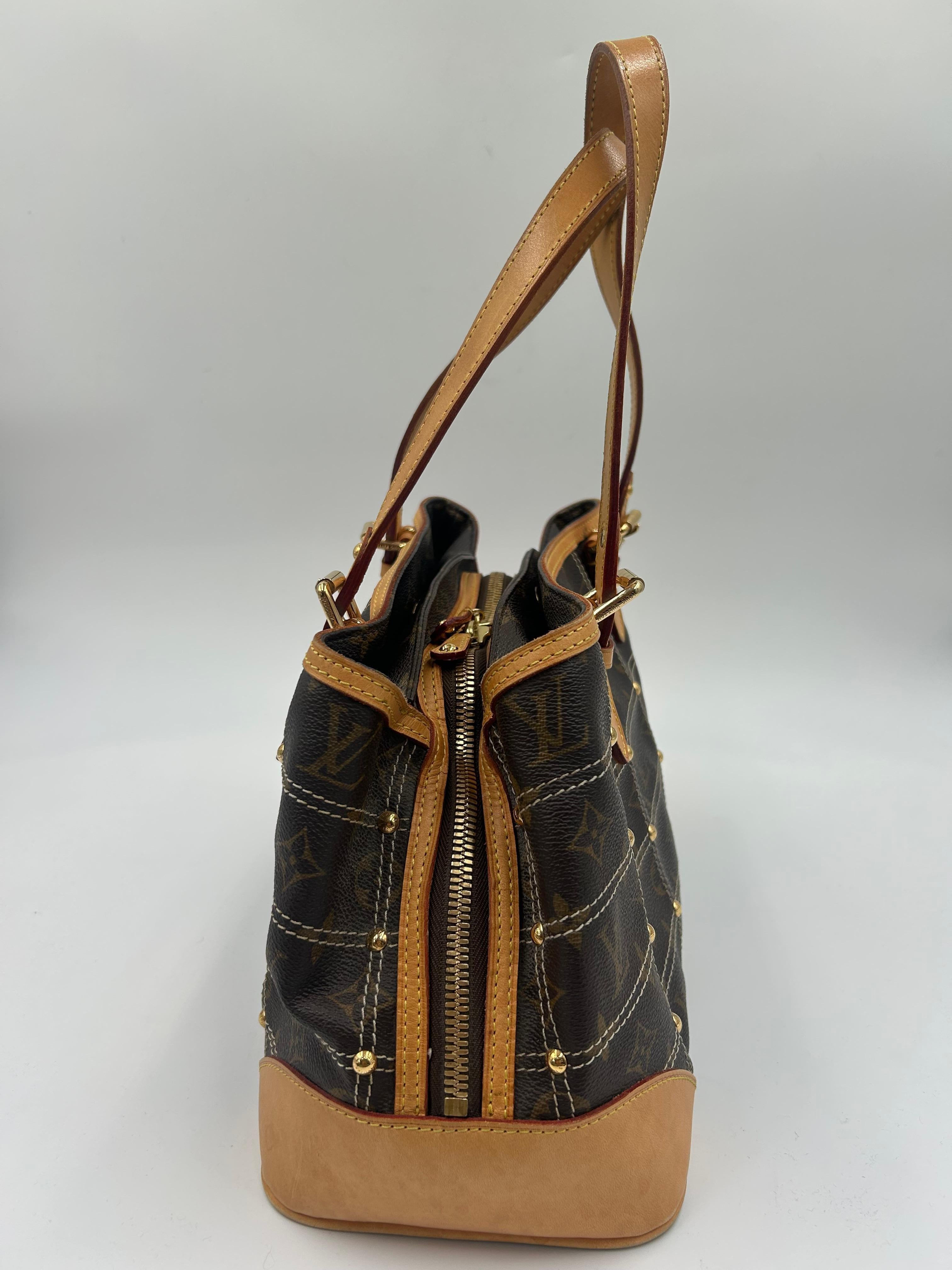 Louis Vuitton Monogram Limited Edition Riveting Bag 2007 en vente 4