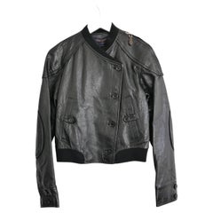 Louis Vuitton Monogram Lined Leather Bomber Jacket Resort 2019