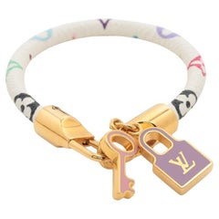 Louis Vuitton Pulsera Lockit Monograma Multicolor Blanco