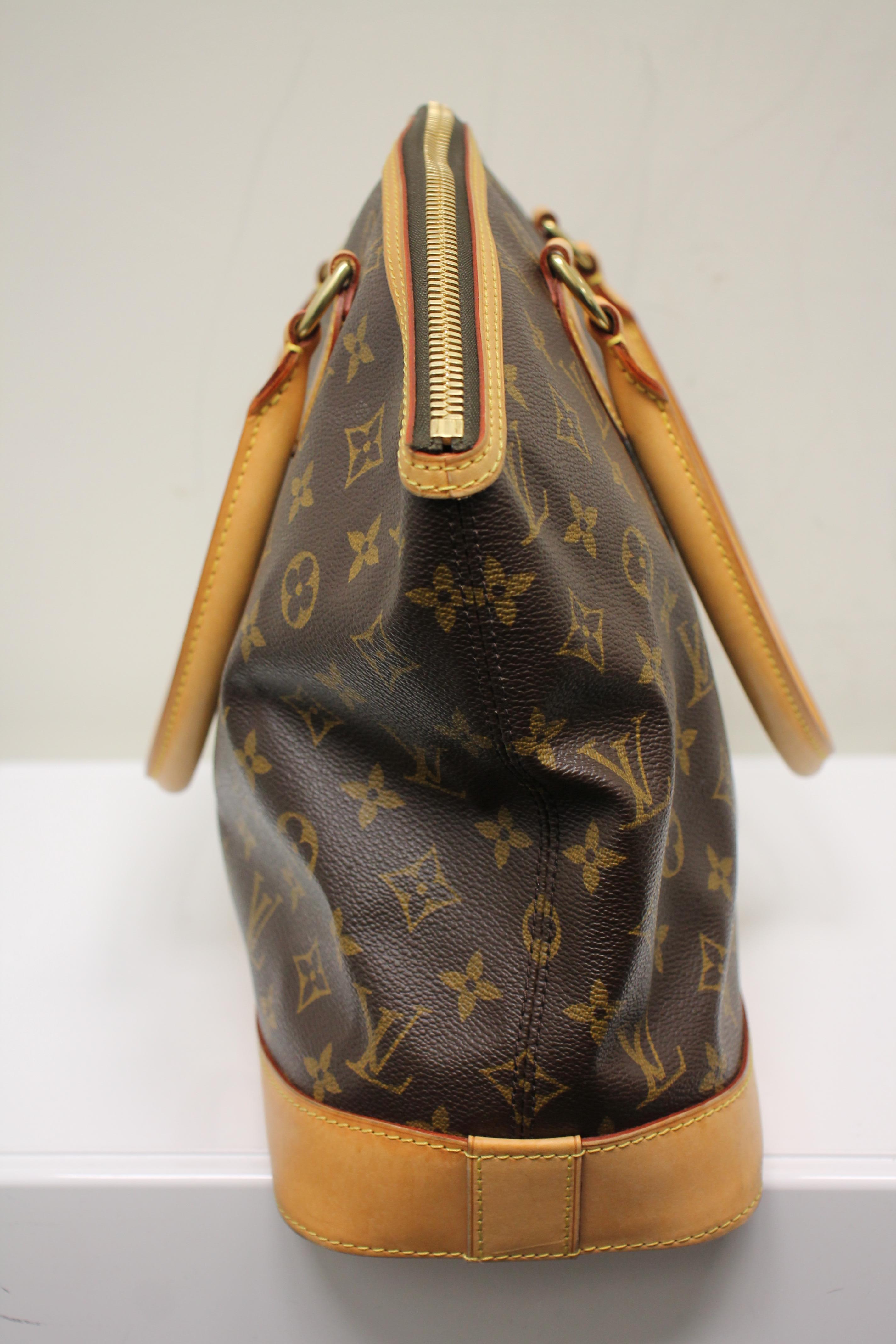 Brown Louis Vuitton Monogram Lockit Horizontal For Sale