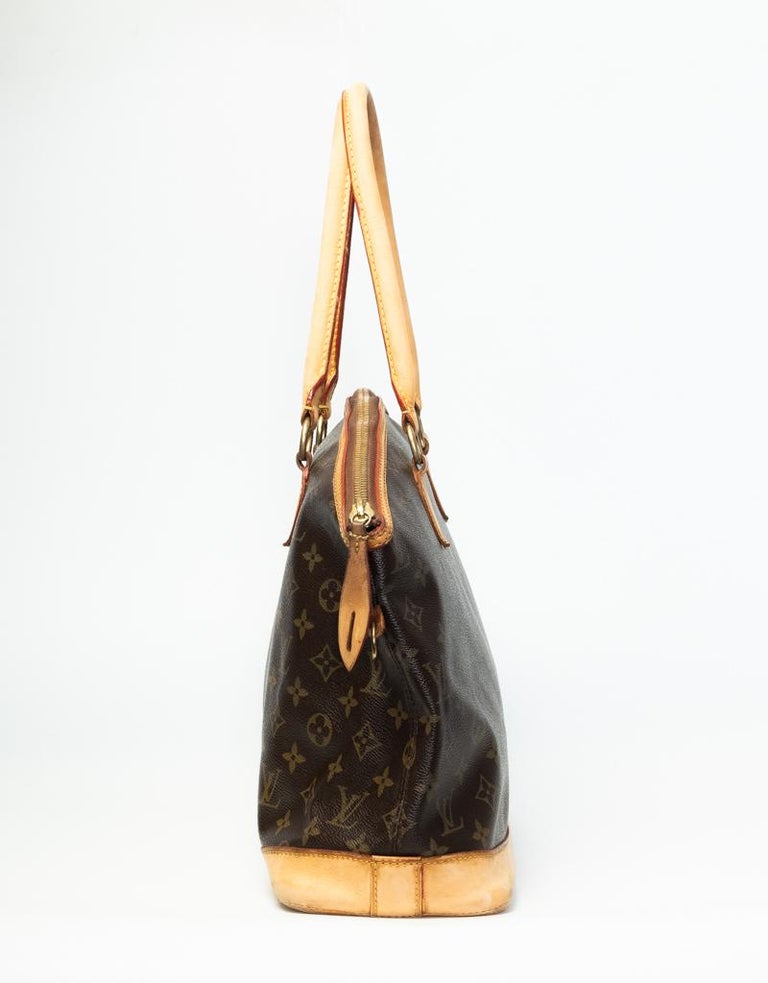 Brown Louis Vuitton Monogram Lockit Horizontal Handbag