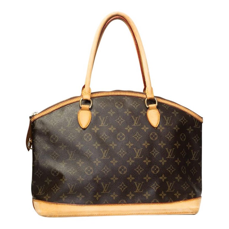 Louis Vuitton Monogram Lockit Horizontal Tote Bag For Sale at