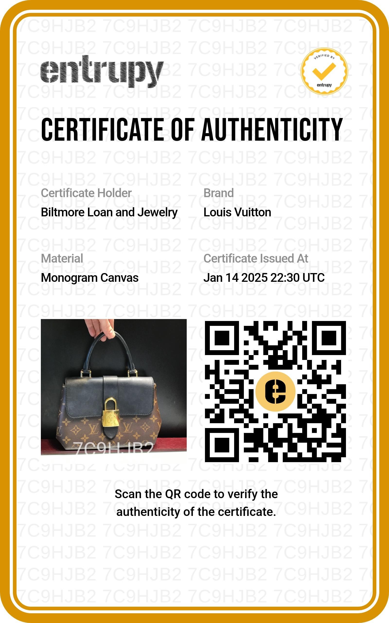 Louis Vuitton Monogram Locky BB Black Handbag For Sale 7